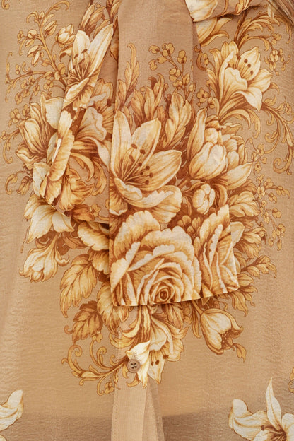 Moonlit Garden Bow Tie Blouse