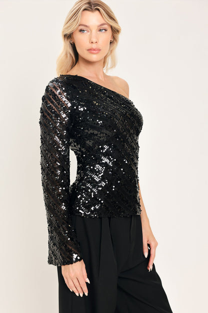 Noir Focus Black Statement Top