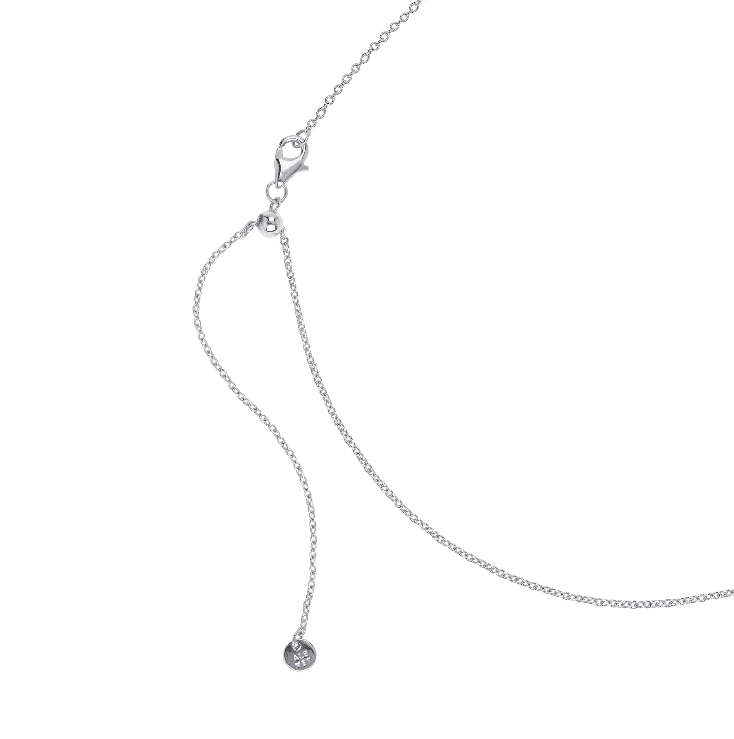 Mint & Lily Italian Milano Sterling Silver Adjustable Chain Necklace
