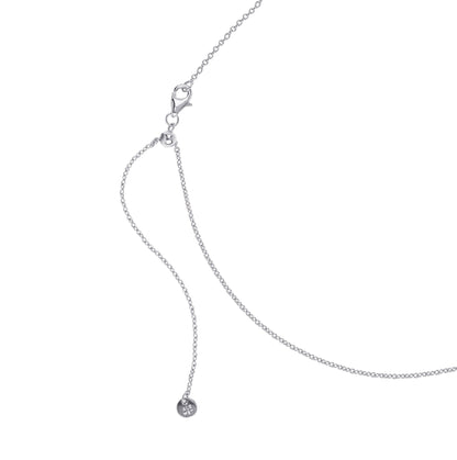 Mint & Lily Italian Milano Sterling Silver Adjustable Chain Necklace