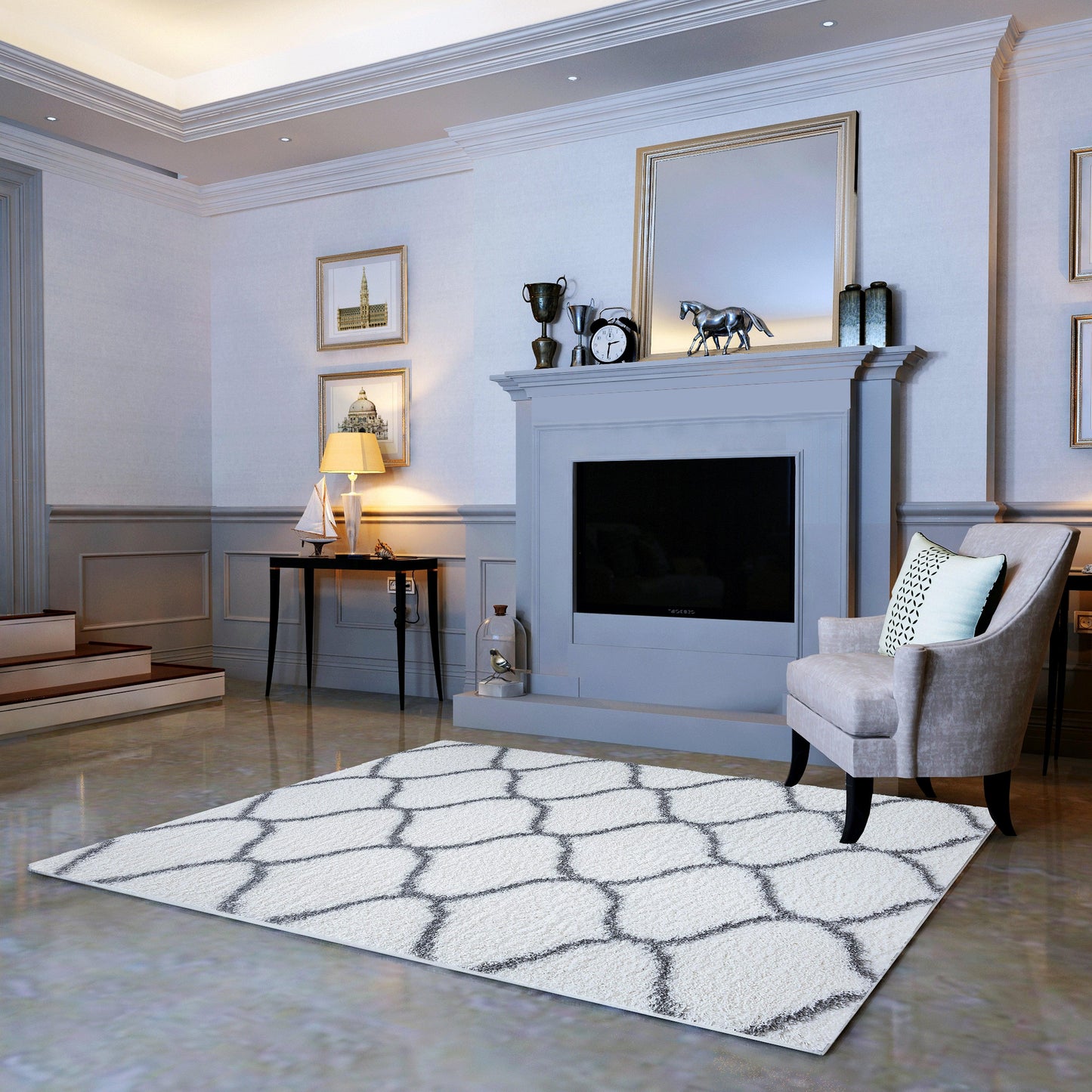 Elegant Comfort 5' x 7' -  8' x 10' Rectangle Shaggy Area Rug