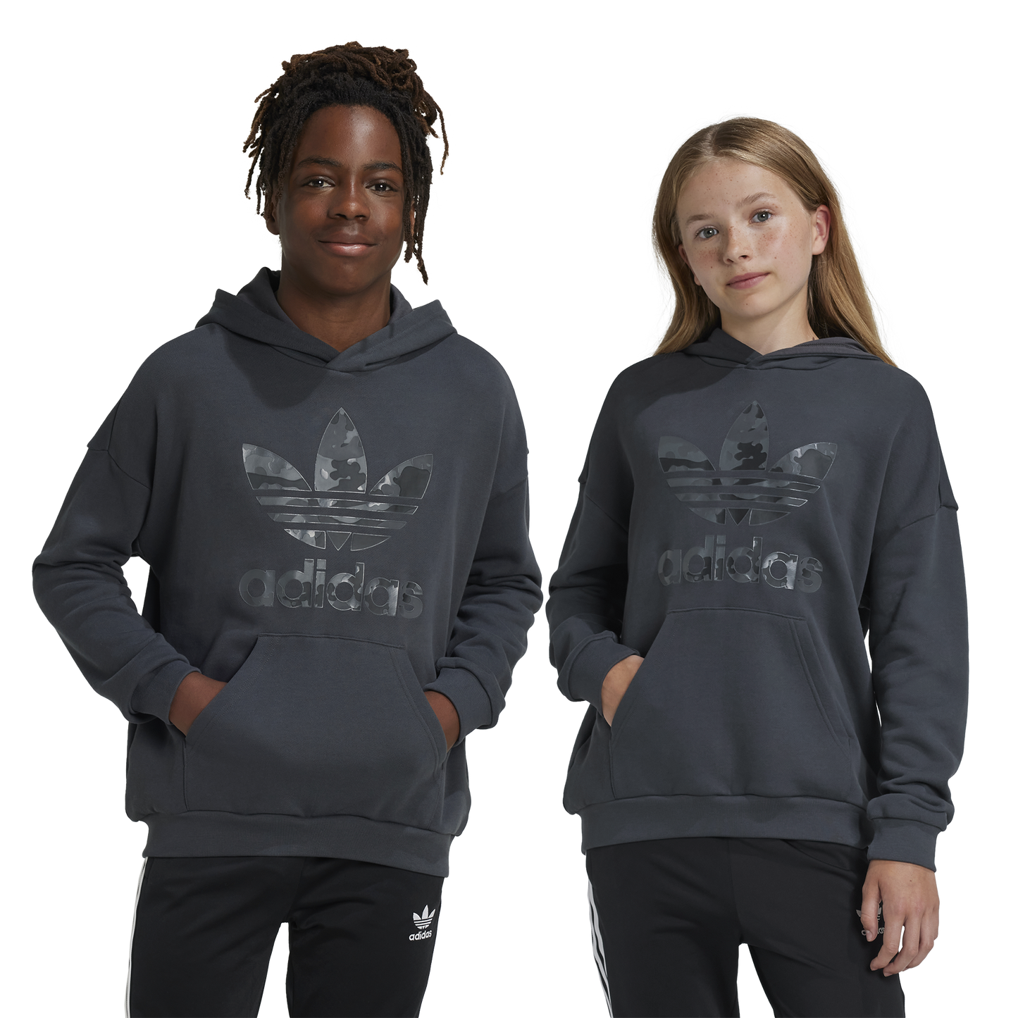 [IY1755] Youth adidas Originals Camo Fleece Hoodie