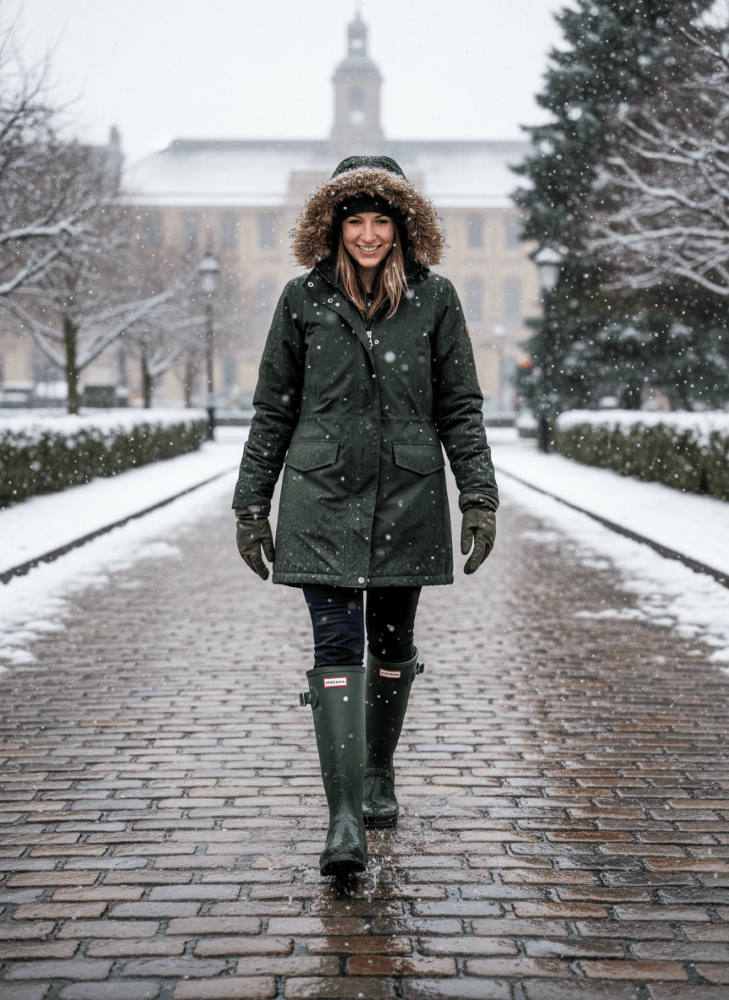 Hunter Women's Original Tall Rain Boots - Waterproof Rubber