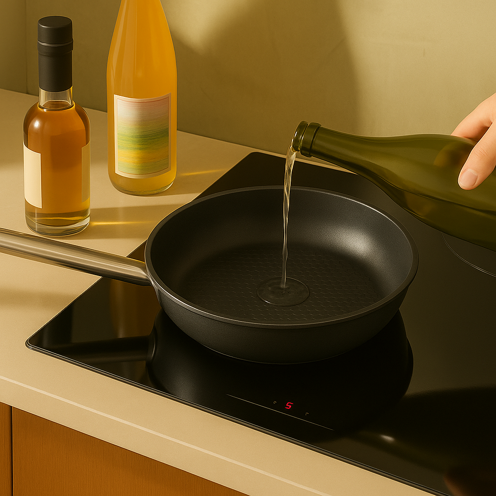 Moritz & Moritz Stainless Steel Honeycomb Non-Stick Pan 9.5"