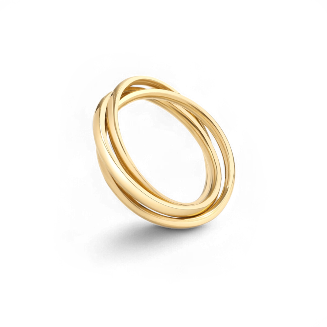 Mint & Lily Dainty Interlocking Fidget Ring