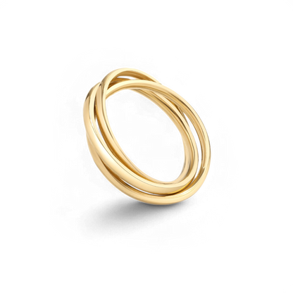Mint & Lily Dainty Interlocking Fidget Ring