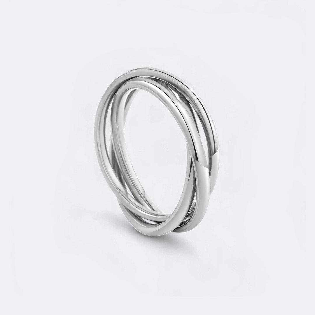 Mint & Lily Dainty Interlocking Fidget Ring