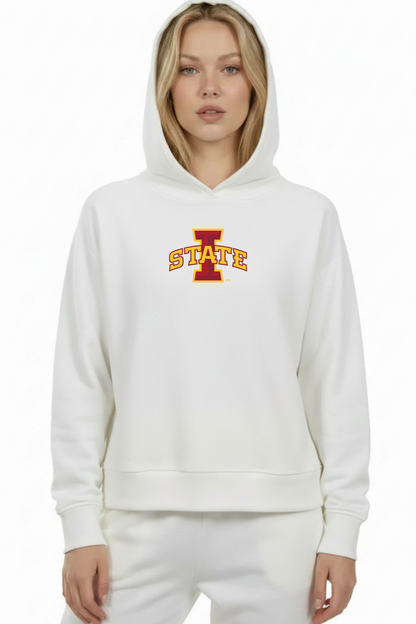 Relaxed Fit Waffle Hoodie Iowa State
