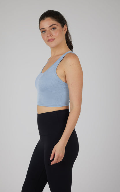 Stonewash 2 PK Scoop Neck Bralette Tank