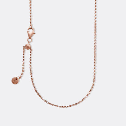 Mint & Lily Italian Milano Sterling Silver Adjustable Chain Necklace