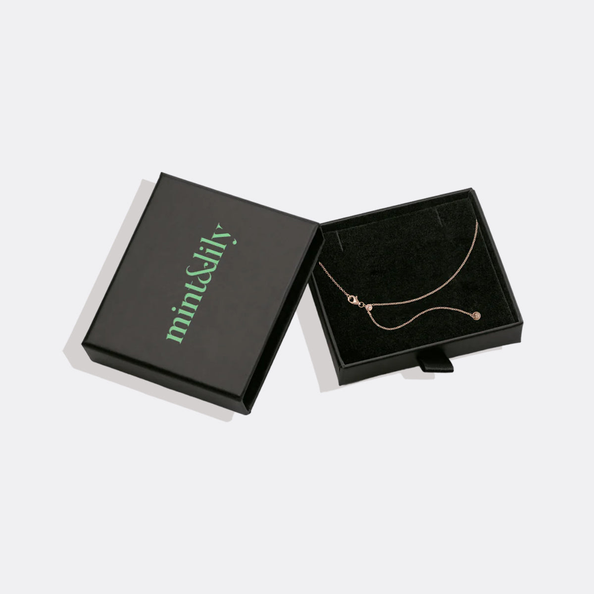Mint & Lily Italian Milano Sterling Silver Adjustable Chain Necklace