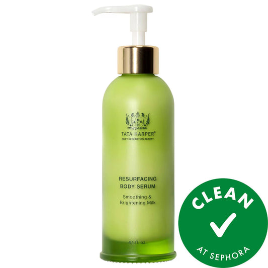 Resurfacing + Smoothing Body Serum: AHA, Glycolic & Lactic Acid Skincare to Brighten, Hydrate, Exfoliate & Renew Skin - Vegan & Cruelty-Free