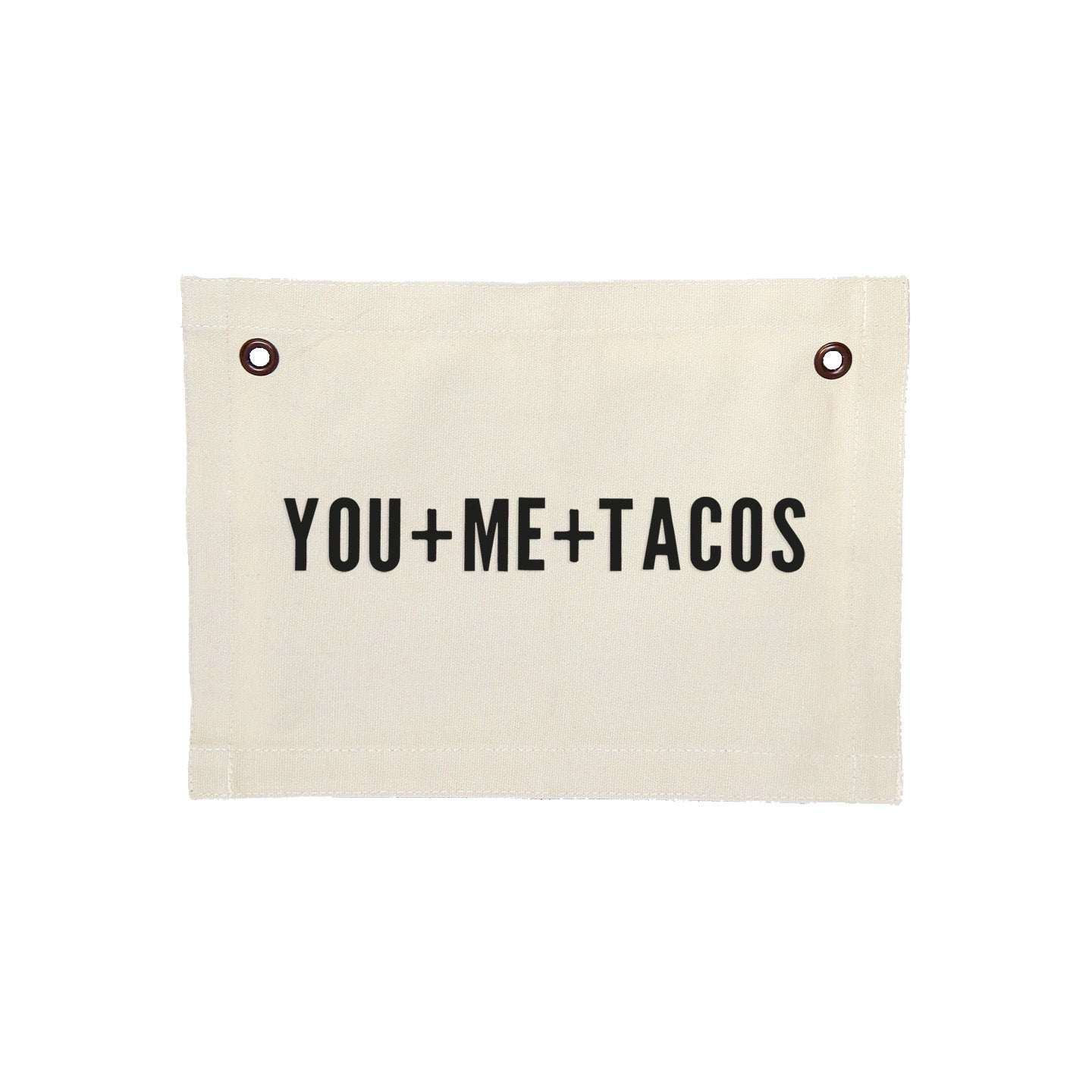 Frankie Jean You+Me+Tacos Small Canvas Flag