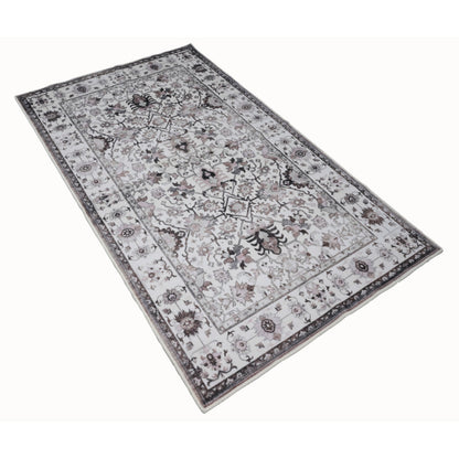 Bibb Home Washable Flannel Printed Accent Rug With Latex Back 1-2 Pack  24x36