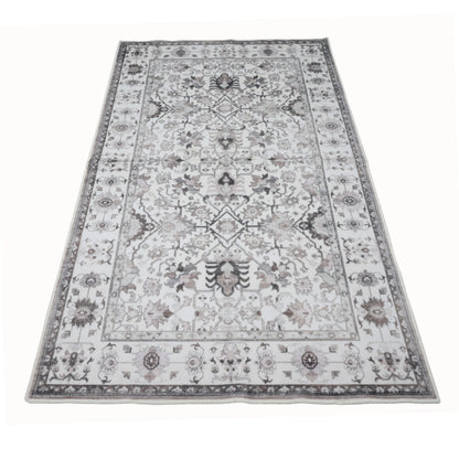 Bibb Home Washable Flannel Printed Area Rug With Latex Back 3x5 Ft