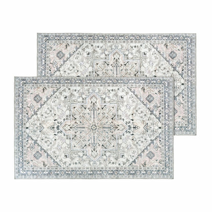 Kathy Ireland Soft Brushed Flannel Washable Rug With Latex Back