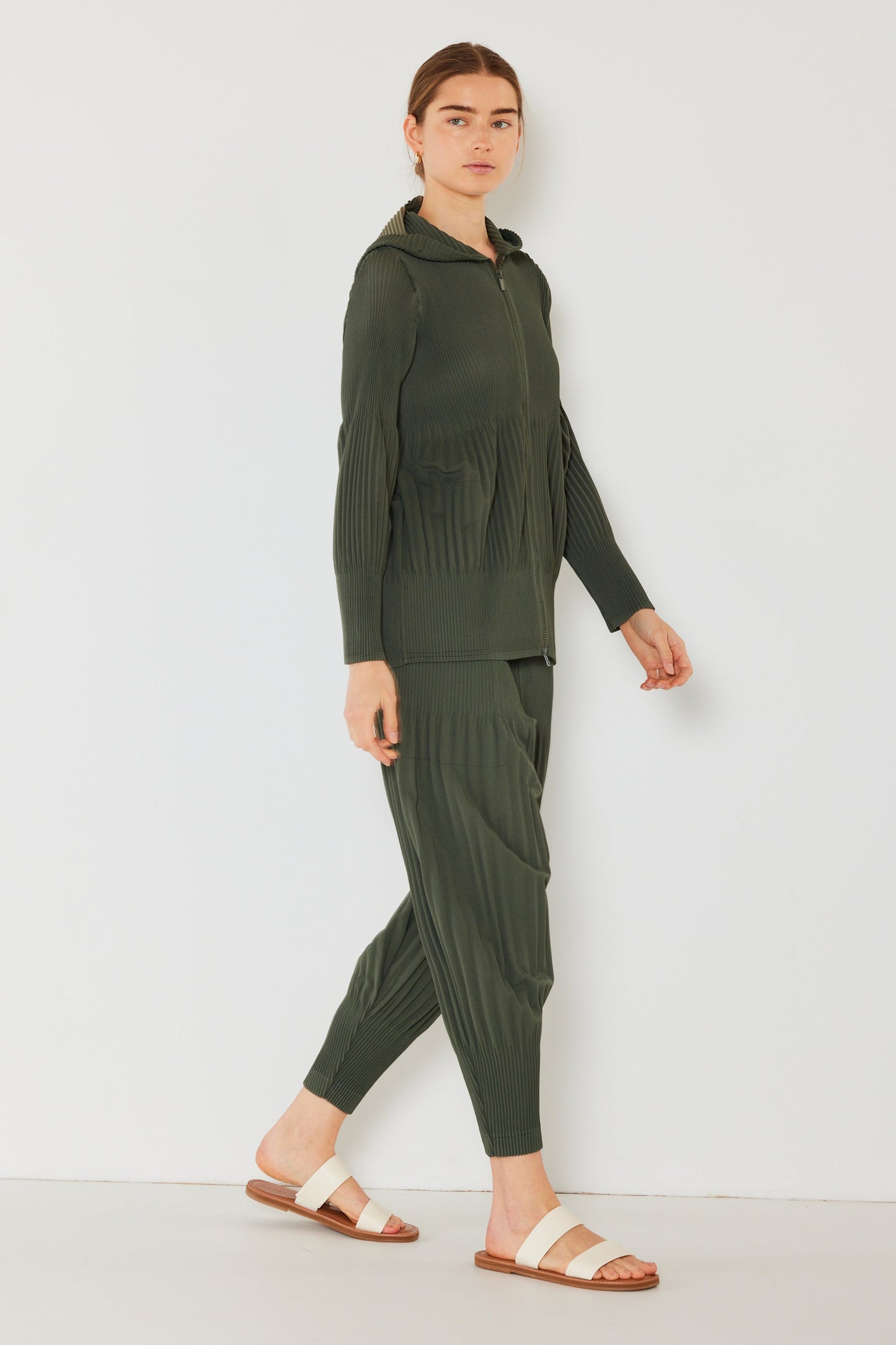 Marina West Pleated Unisex Plisse Pants- Style#P05AD