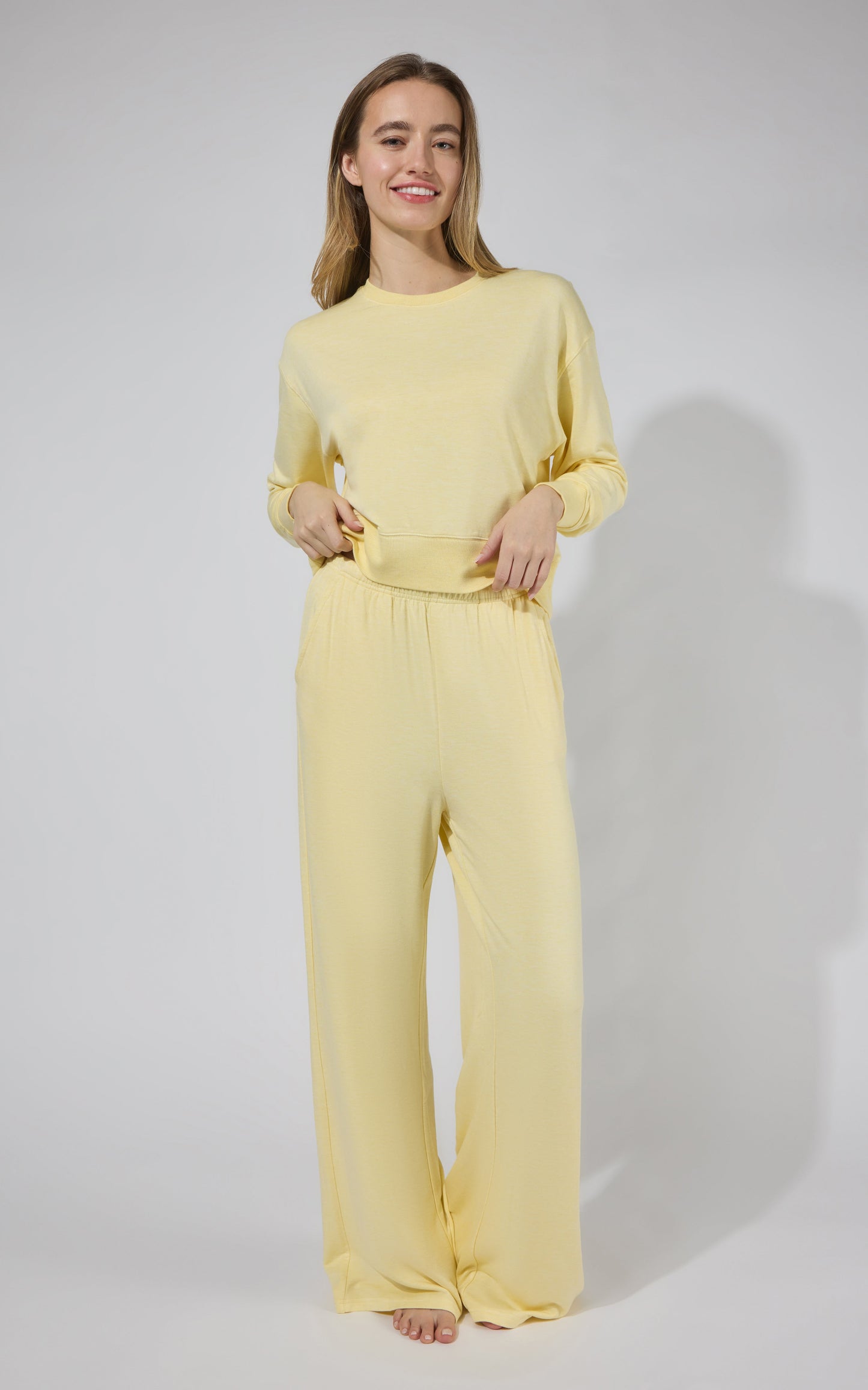 Modal Terry Relaxed Wide Pant