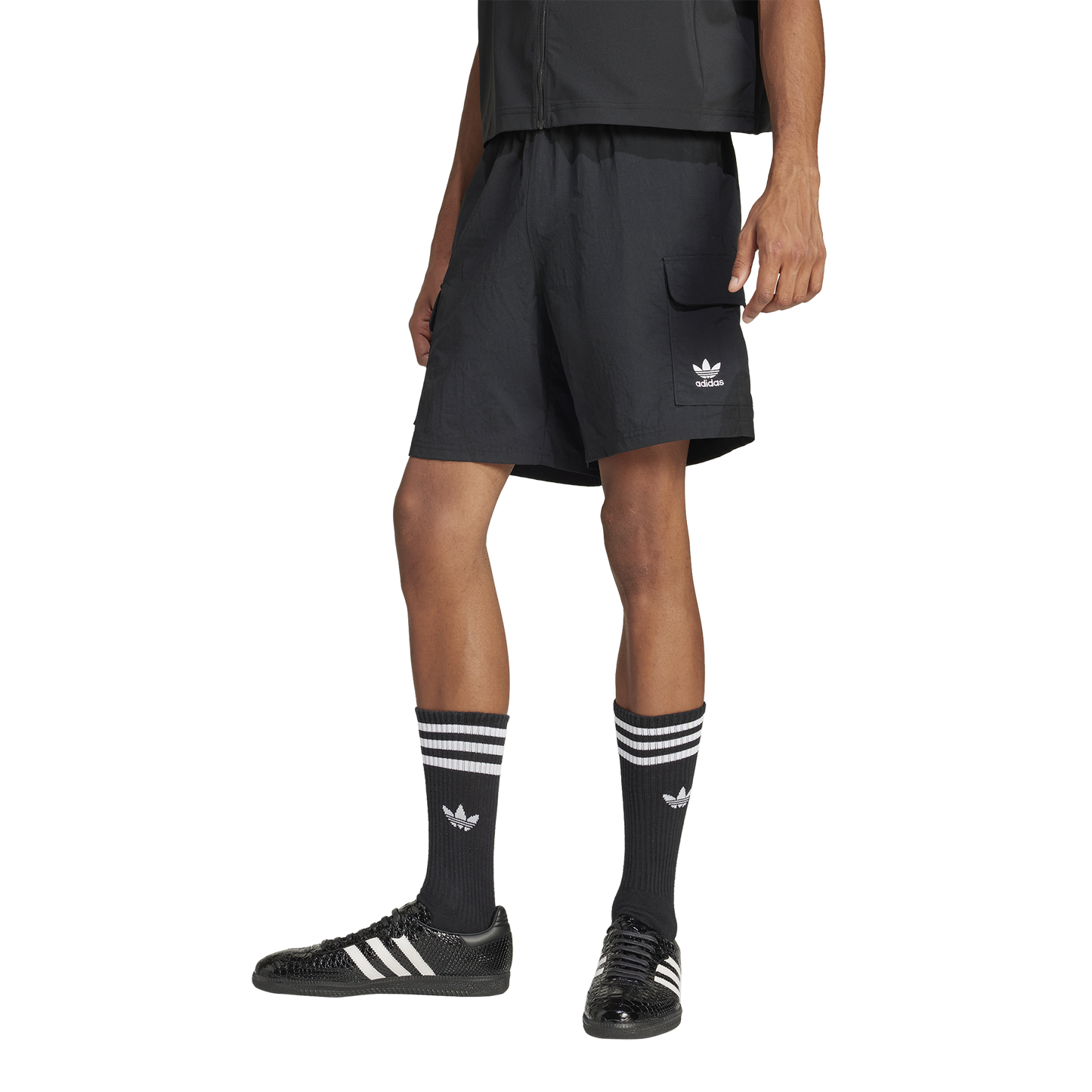 [jd0406] Mens adidas Trefoil Essentials Woven Cargo Shorts