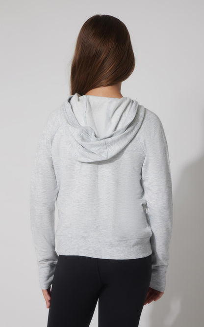 Girls Brushed Full Zip Hooded Jacket
