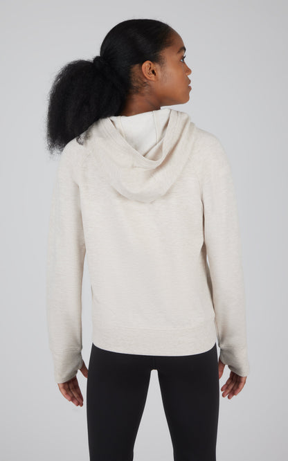 Girls Brushed Full Zip Hooded Jacket