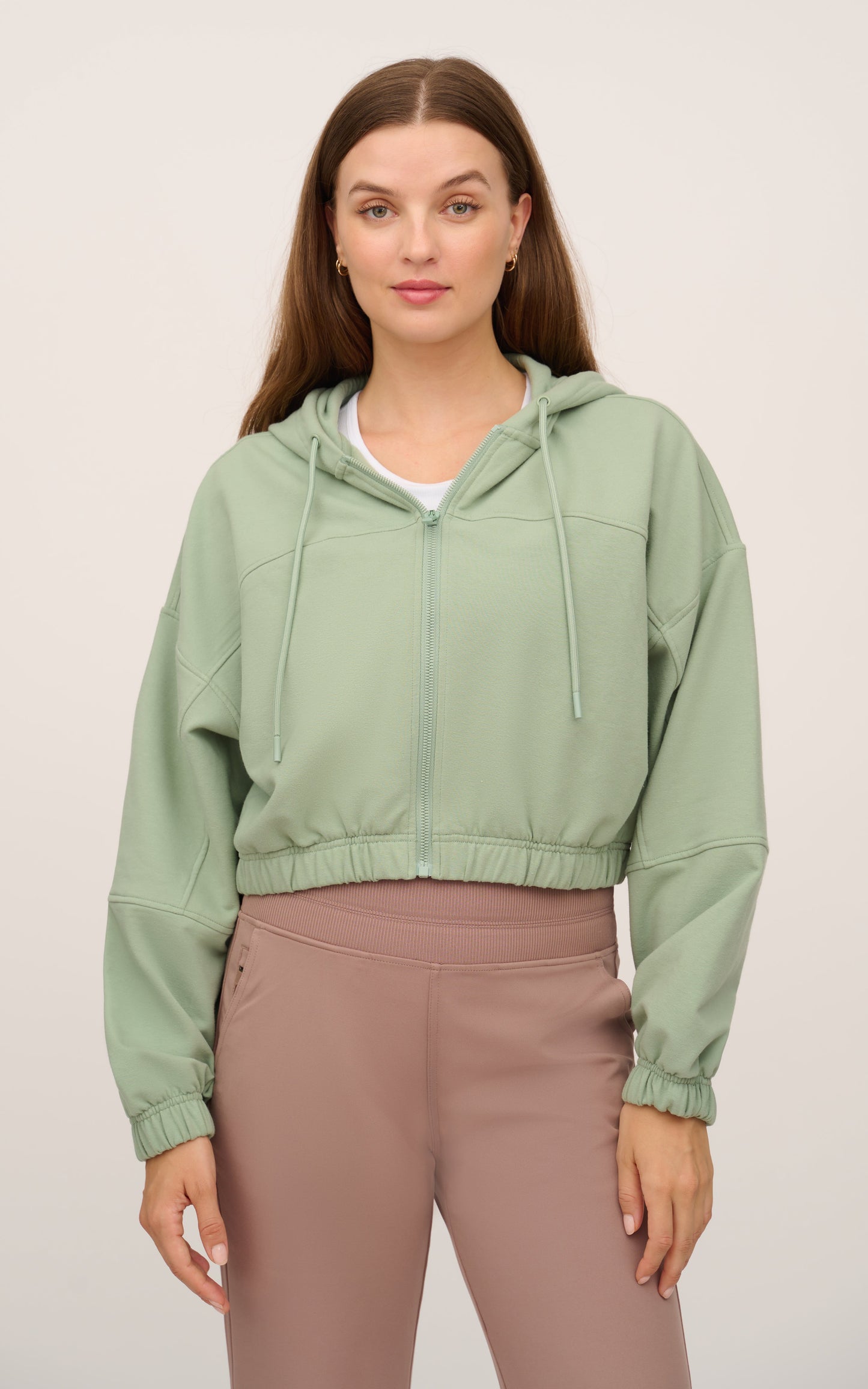 Cloud Plush Zip Front Hoodie