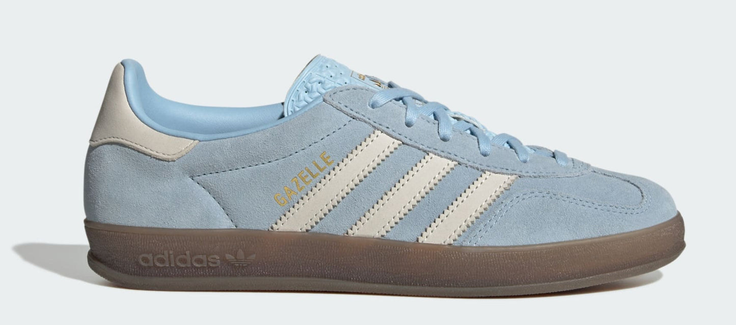 adidas Women's Gazelle Indoor 'Clear Sky Off White' Sneakers