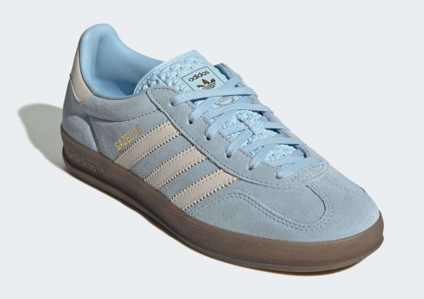 adidas Women's Gazelle Indoor 'Clear Sky Off White' Sneakers