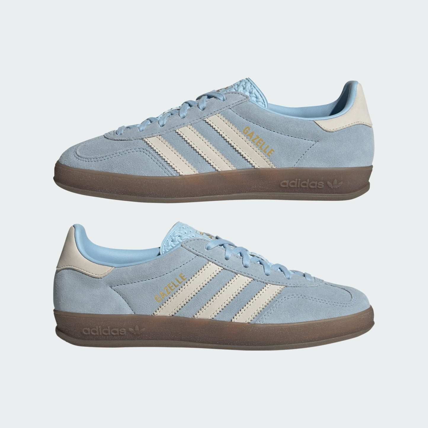 adidas Women's Gazelle Indoor 'Clear Sky Off White' Sneakers