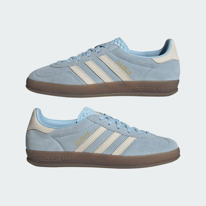 adidas Women's Gazelle Indoor 'Clear Sky Off White' Sneakers