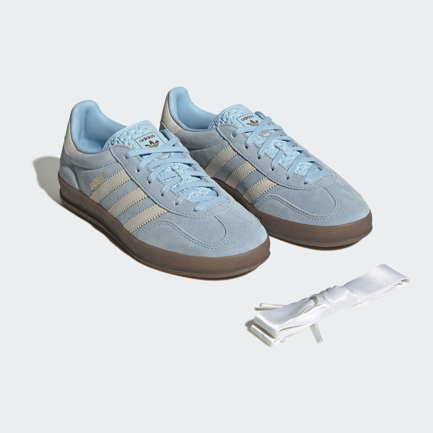 adidas Women's Gazelle Indoor 'Clear Sky Off White' Sneakers