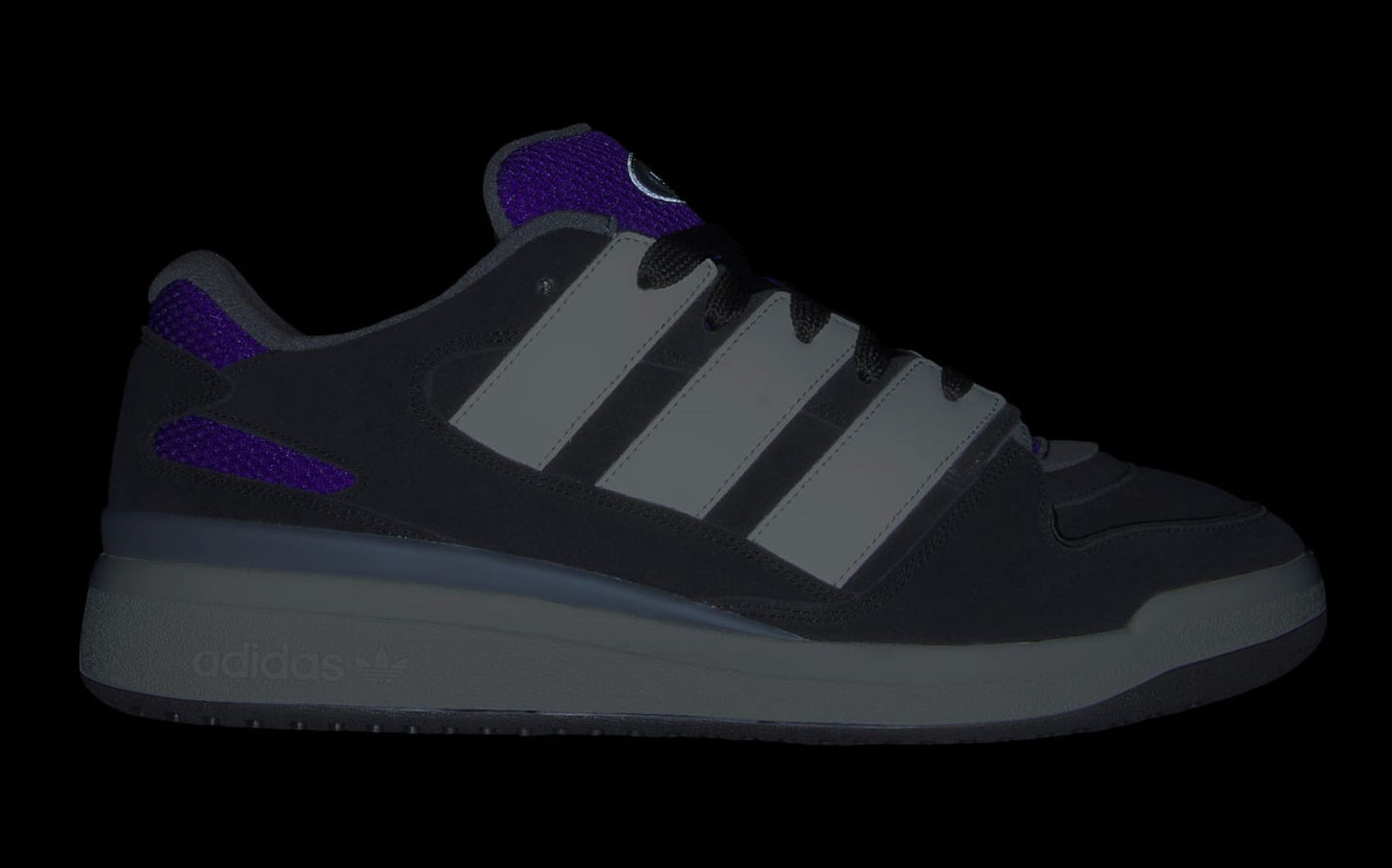 Men's adidas Forum2000 'Black White Collegiate Purple Gum'