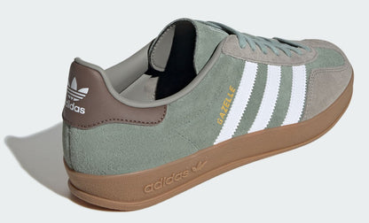 adidas Men's Gazelle Indoor 'Silver Pebble Silver Green' Sneakers