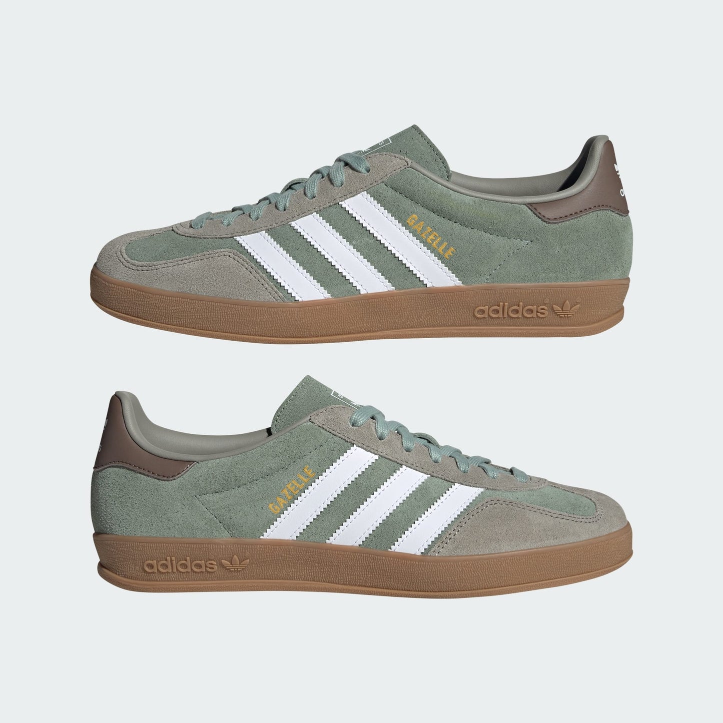 Men's adidas Gazelle Indoor 'Silver Pebble Silver Green'