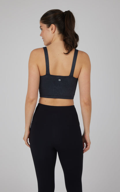 Stonewash 2 PK Scoop Neck Bralette Tank