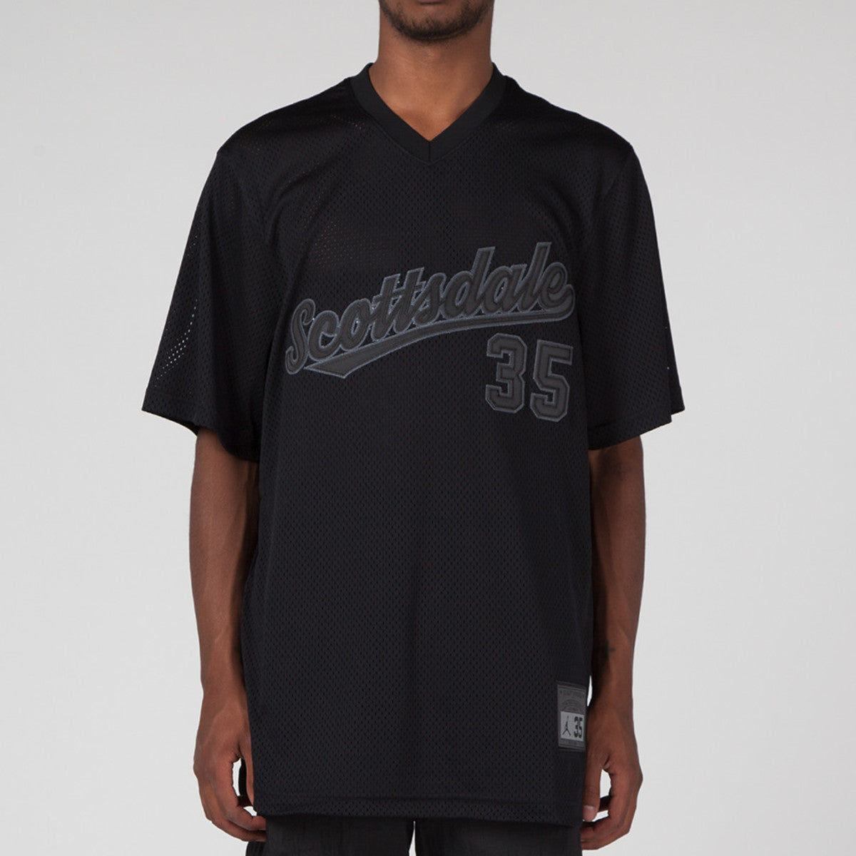 Men's Air Jordan X Scottsdale Baseball #35 Jersey 'Black'