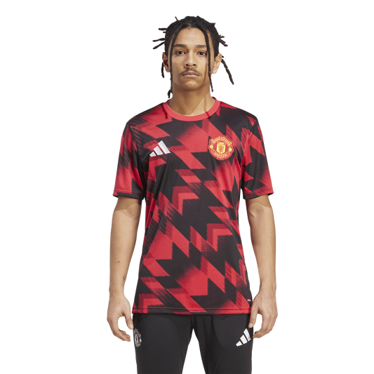[jp3233] Mens adidas Red Manchester United 25/26 Pre-match Jersey