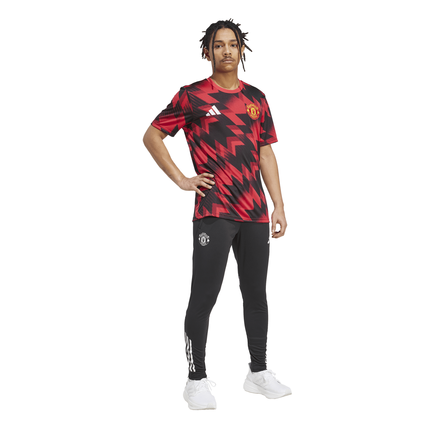 [jp3233] Mens adidas Red Manchester United 25/26 Pre-match Jersey