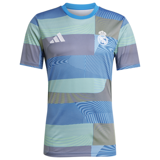 [jp4155] Mens adidas Blue Real Madrid 25/26 Pre-match Jersey