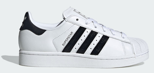 adidas Women's Superstar Ii 'White Black Beaded Stripes'