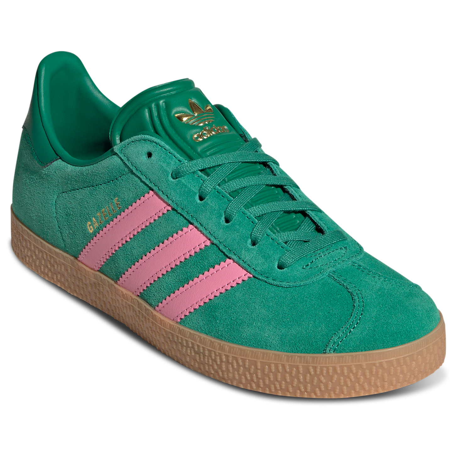 Youth adidas Gazelle Bold - Green/Pink