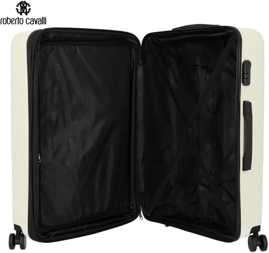 ROBERTO CAVALLI Luxury 2-Piece Hardshell Luggage Set – Carry-On & Checked Spinner Suitcases