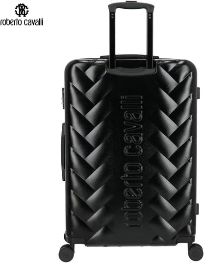 ROBERTO CAVALLI Luxury 2-Piece Hardshell Luggage Set – Carry-On & Checked Spinner Suitcases