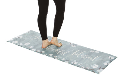 Grateful Thankful Bless Anti-Fatigue Memory Foam Kitchen Mat