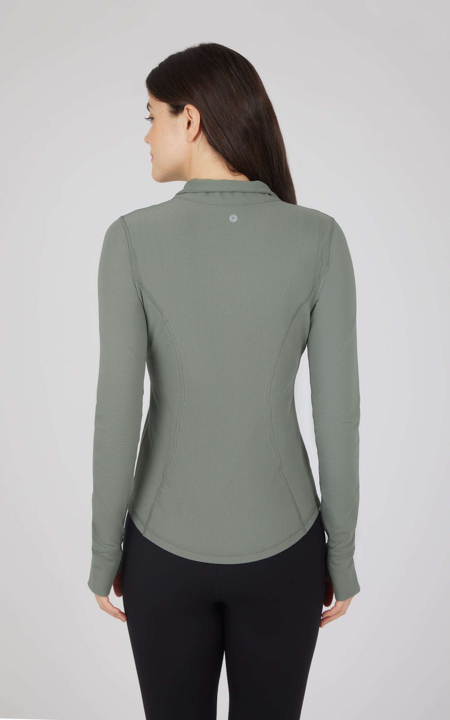 Interlink Ribbed Princess Seam Performance Jacket - Our Earthy Story