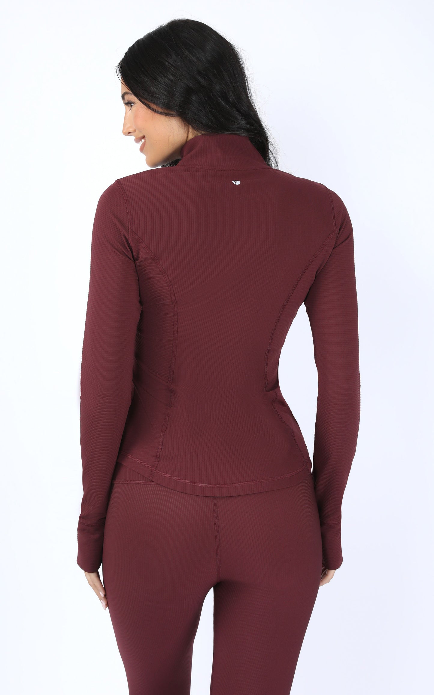 Interlink Ribbed Princess Seam Performance Jacket - Our Earthy Story