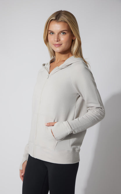 Brushed Terry Hoodie Jacket
