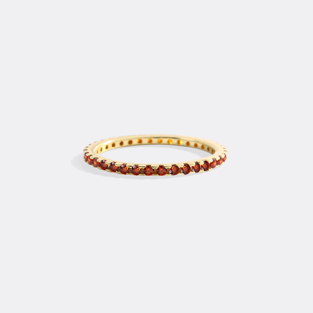 Mint & Lily January Birthstone Eternity Stacking Ring