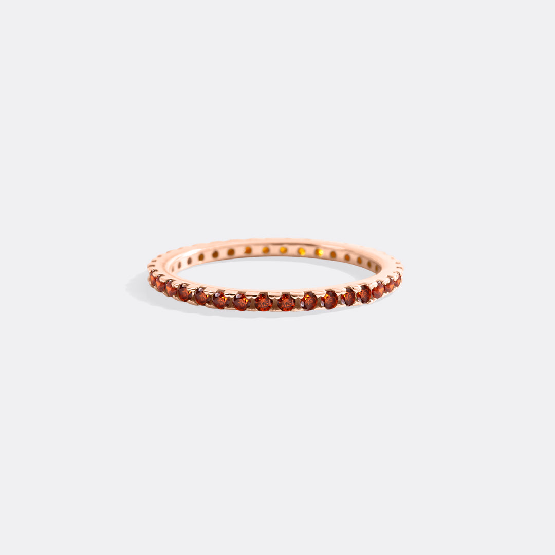 Mint & Lily January Birthstone Eternity Stacking Ring