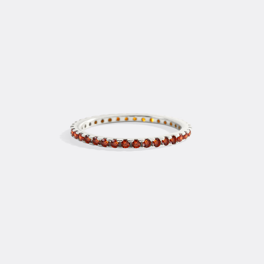 Mint & Lily January Birthstone Eternity Stacking Ring